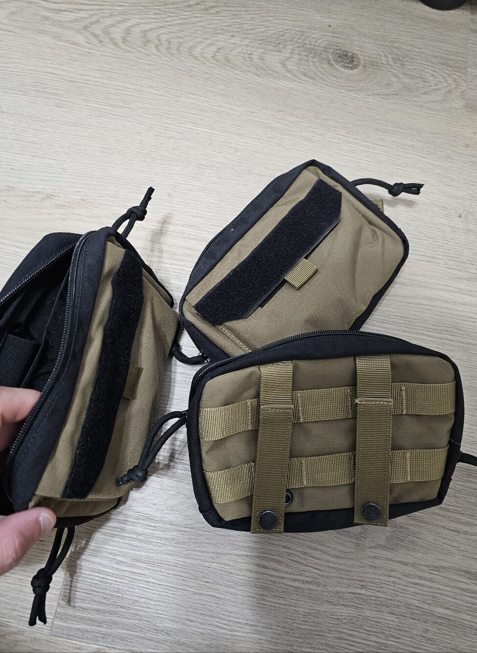 One Tigris Admin Pouch. W/ Molle Backing.